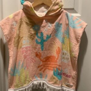 Ron Jon Surf Shack Earth Nymph Child Multi-Color Hooded Cover-Up Top One Size